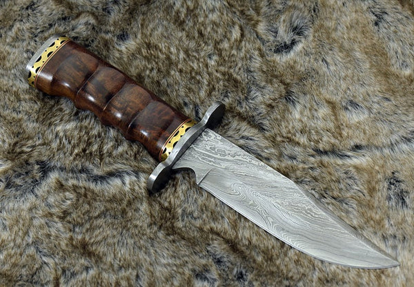 Custom Handmade Damascus Hunting Knife