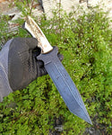 TANTO BLADE DAMASCUS HUNTING KNIFE