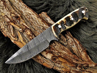 Damascus Hunting Skinner Knife