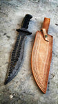 DAMASCUS FORGED BOWIE KNIFE