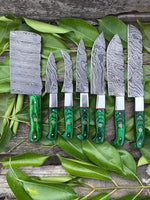 DAMASCUS STEEL KITCHEN KNIVES SET