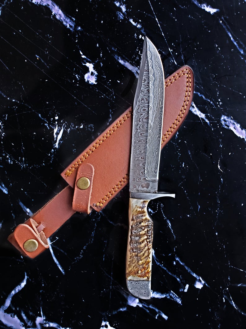 Damascus Bowie Knife KBS Knives Store