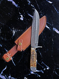 Damascus Bowie Knife