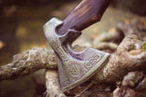 1095 Steel Hand Engraved Axe