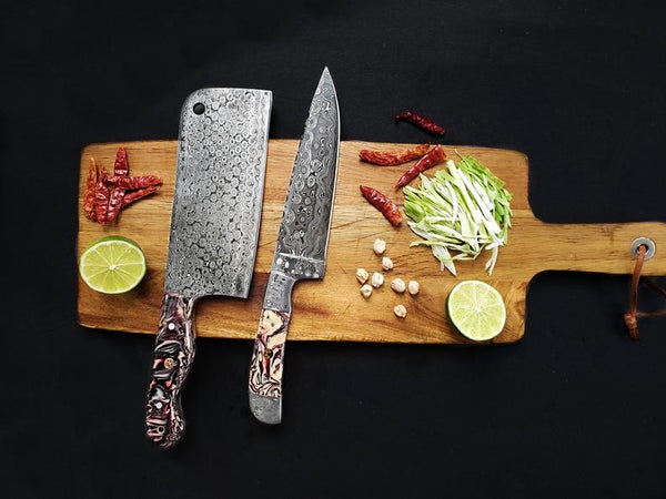 DAMASCUS CHEF KNIVES SET