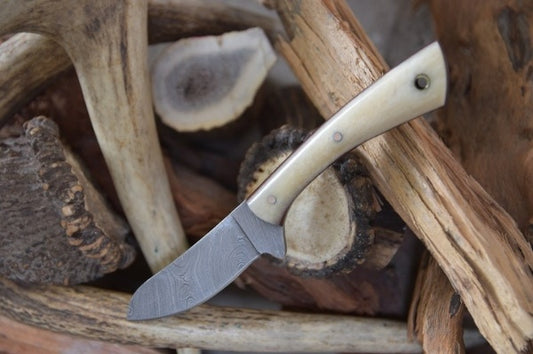 Custom Handmade Cowboy Belt Knife – Full Tang Damascus Steel