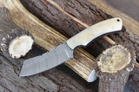 Custom Handmade Damascus Steel Blade Hunting Knife
