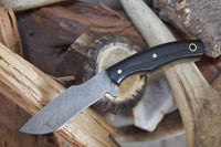 Custom Handmade Damascus Steel Blade Mini Tactical Knife