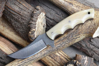 Custom Handmade Damascus Steel Blade Skinner Knife