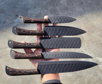 Custom Handmade D2 Forged Steel Kitchen Knives Set