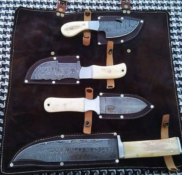 Damascus Steel Hunting Set