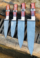 Damascus Steel Kitchen Knives Set