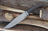 Custom Handmade Damascus Steel Hunter Knife