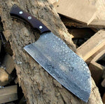 Raindrop Damascus Cleaver Knife