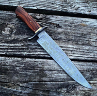 Damascus Bowie Knife