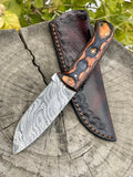 Damascus Steel Bushcraft Knife