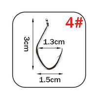 W.P.E Brand Catfish Hook 5-10pcs/pack High-Carbon Steel Fishing Hook 2#-12# Very Sharp Hook Barbed Catfish Hook Fishing Tackle