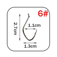 W.P.E Brand Catfish Hook 5-10pcs/pack High-Carbon Steel Fishing Hook 2#-12# Very Sharp Hook Barbed Catfish Hook Fishing Tackle