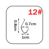 W.P.E Brand Catfish Hook 5-10pcs/pack High-Carbon Steel Fishing Hook 2#-12# Very Sharp Hook Barbed Catfish Hook Fishing Tackle