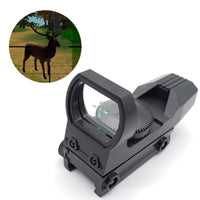 20mm Rail Riflescope Hunting Optics Holographic Red Dot Sight Reflex 4 Reticle Tactical Scope Collimator Sight Plastic