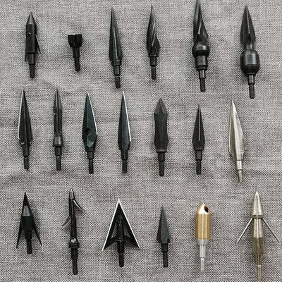 2pcs High Quality  Arrow Head Broadhead Tips Arrow Point Archery Arrowheads for Compound Bow Crossbow Recurve Bow Access Hunting