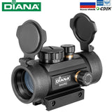 DIANA 1X40 Red Green Dot Sight Scope Tactical Optics Riflescope Fit 11/20mm Rail Rifle Scopes Hunting