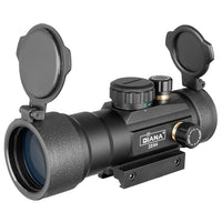 DIANA 1X40 Red Green Dot Sight Scope Tactical Optics Riflescope Fit 11/20mm Rail Rifle Scopes Hunting