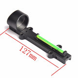 Tactical Red Green Fiber Red Green Dot Sight Scope Holographic Sight Fit Shotgun Rib Rail Hunting Shooting