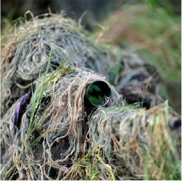 ghillie suit war game outdoor rifle hunting 1.2m/48 inch Elastic Synthetic thread Colors Mixed camo Woodland Ghillie rope