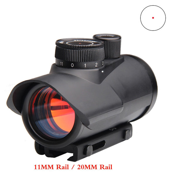 Red Dot Sight Scope Holographic 1 x 30mm 11mm & 20mm Weaver Rail Mount for Tactical Hunting  5-0040