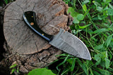 Fixed Blade Custom Handmade Damascus Steel Skinning Knife