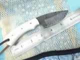 Custom Handmade Damascus Steel Fixed Blade Skinning Knife