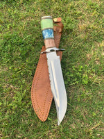 Custom Handmade D2 Tool Steel Hunting Bowie Knife
