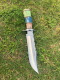 Custom Handmade D2 Tool Steel Hunting Bowie Knife