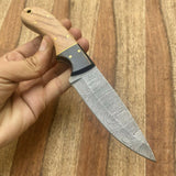 Custom Handmade Damascus Skinning Hunting Knife