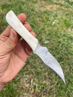 Custom Handmade Damascus Skinner Knife