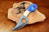 Custom Handmade Fixed Blade Damascus Steel Skinner Knife