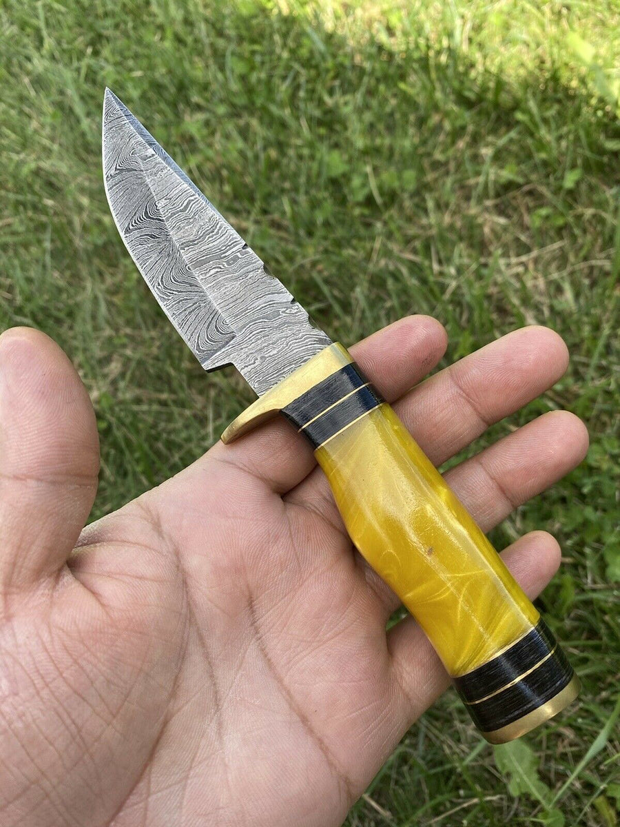 Custom Handmade Damascus Steel Hunting Knife KBS Knives Store