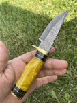 Custom Handmade Damascus Steel Hunting Knife