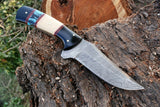 Custom Handmade Damascus Steel Hunting Knife