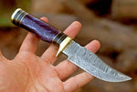 Custom Handmade Damascus Steel Hunting Knife