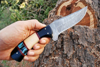 Custom Handmade Damascus Steel Hunting Knife