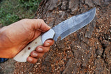 Custom Handmade Damascus Steel Hunting Knife