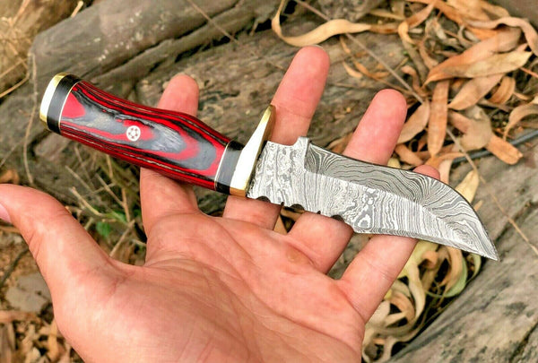 Custom Handmade Damascus Steel Hunting Knife