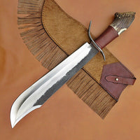 Custom Handmade 1095 Hand Forged Hunting Bowie knife