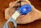 Custom Handmade Fixed Blade Damascus Steel Skinner Knife