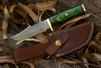 Custom Handmade Damascus Steel Hunting Knife