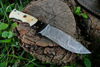 Custom Handmade Damascus Steel Hunting Knife