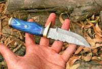 Custom Handmade Damascus Steel Hunting Knife