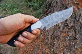 Custom Handmade Damascus Steel Hunting Knife